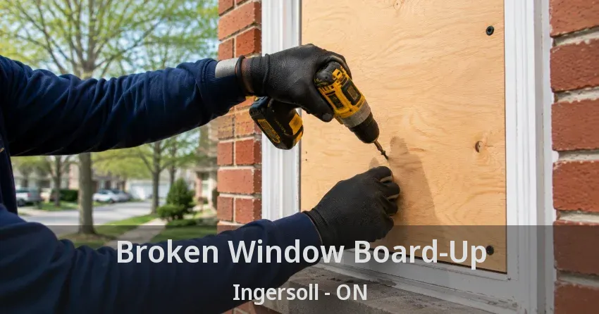 Broken Window Board-Up Ingersoll - ON
