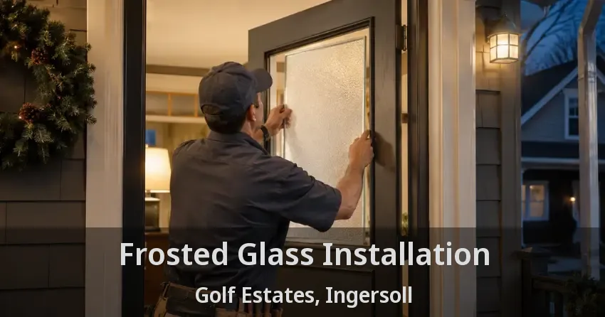 Frosted Glass Installation Golf Estates, Ingersoll - ON