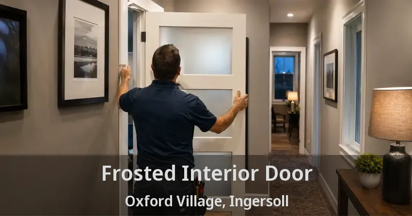 Frosted Interior Door Oxford Village, Ingersoll - ON