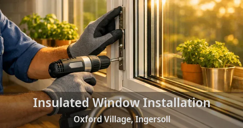 Insulated Window Installation Oxford Village, Ingersoll - ON