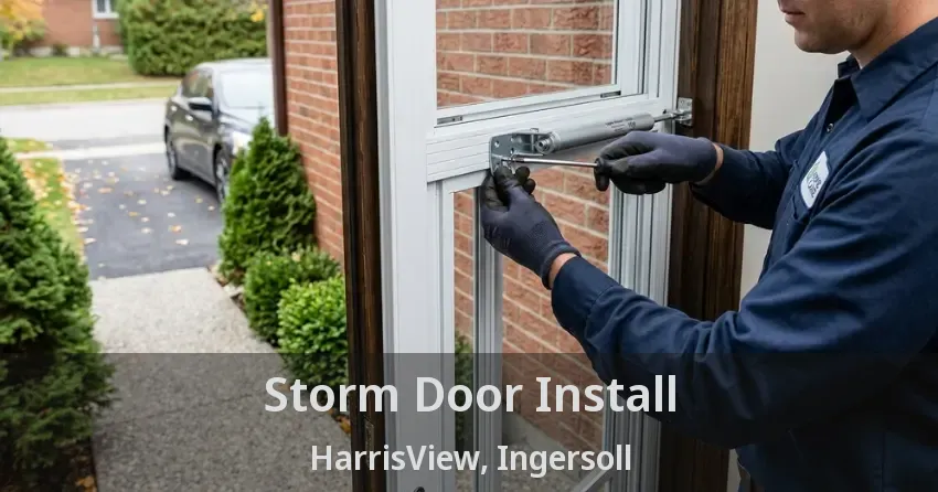 Storm Door Install HarrisView, Ingersoll - ON