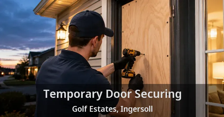 Temporary Door Securing Golf Estates, Ingersoll - ON