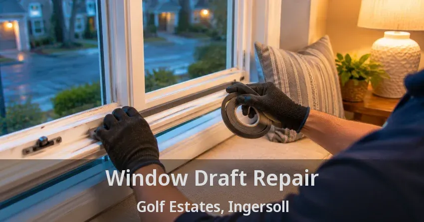 Window Draft Repair Golf Estates, Ingersoll - ON