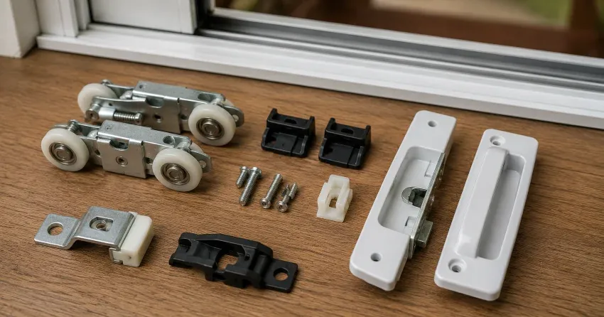 sliding door broken Ingersoll roller and track inspection
