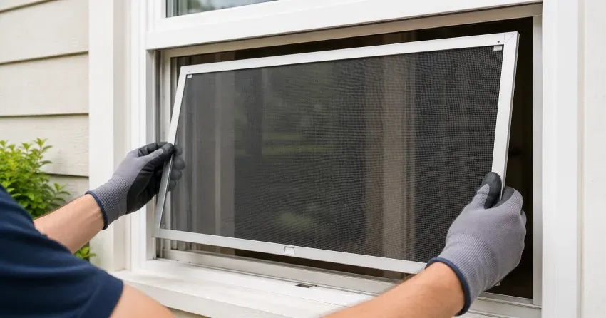 technician repairing a window sash and balance system in Ingersoll