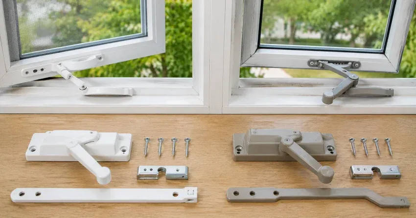 new casement window crank operator installed in Ingersoll home